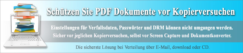 Schützen Sie PDF Dokumente vor Kopierversuchen